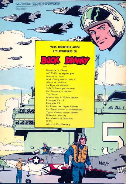 Verso de l'album Buck Danny Tome 7 Les Trafiquants de la mer Rouge