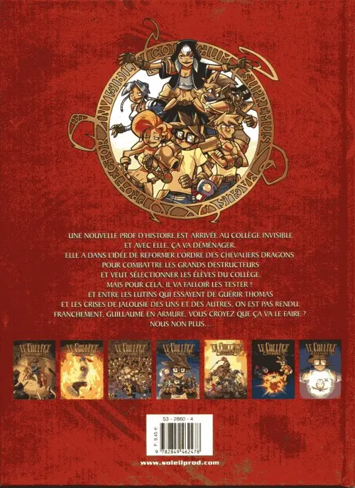 Verso de l'album Le Collège invisible Tome 5 Gestus Collegiem