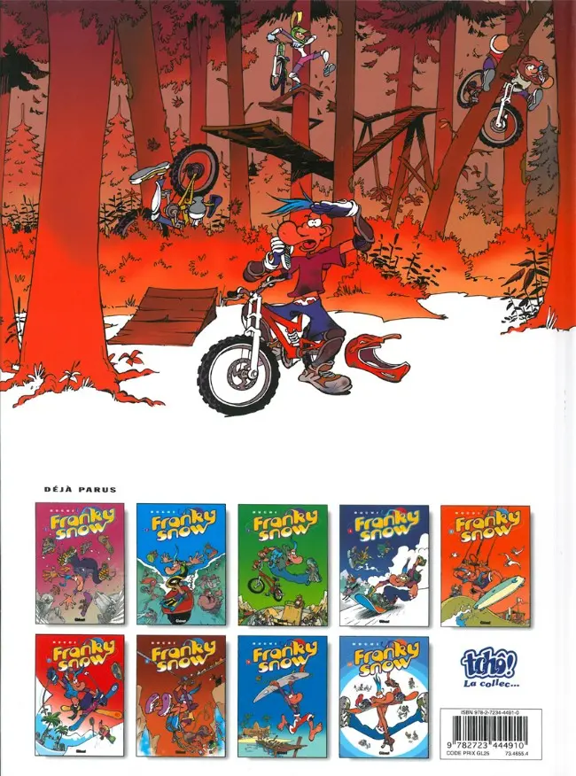 Verso de l'album Franky Snow Tome 6 Bienvenue à Gamelleland