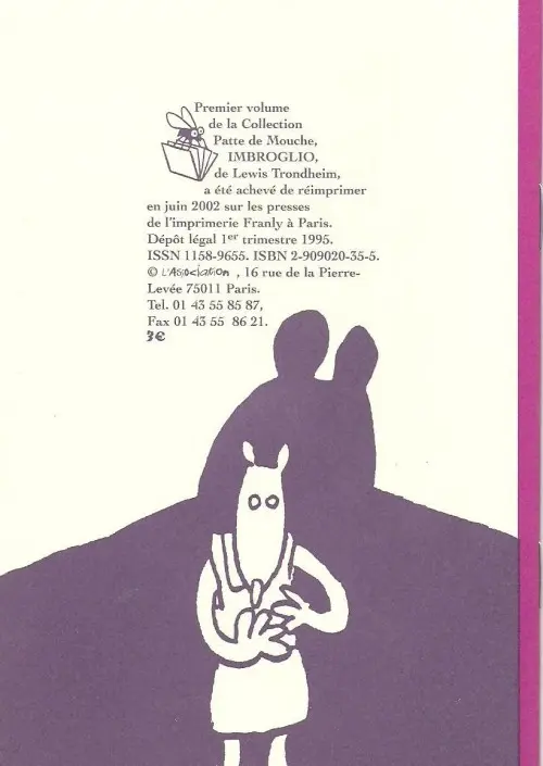 Verso de l'album Imbroglio