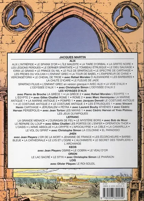 Verso de l'album Jhen Tome 7 L'alchimiste