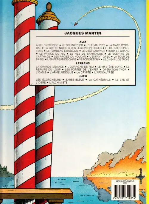 Verso de l'album Lefranc Tome 5 Les portes de l'enfer