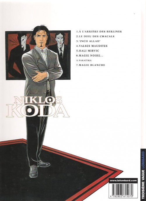 Verso de l'album Niklos Koda Tome 2 Le Dieu des chacals