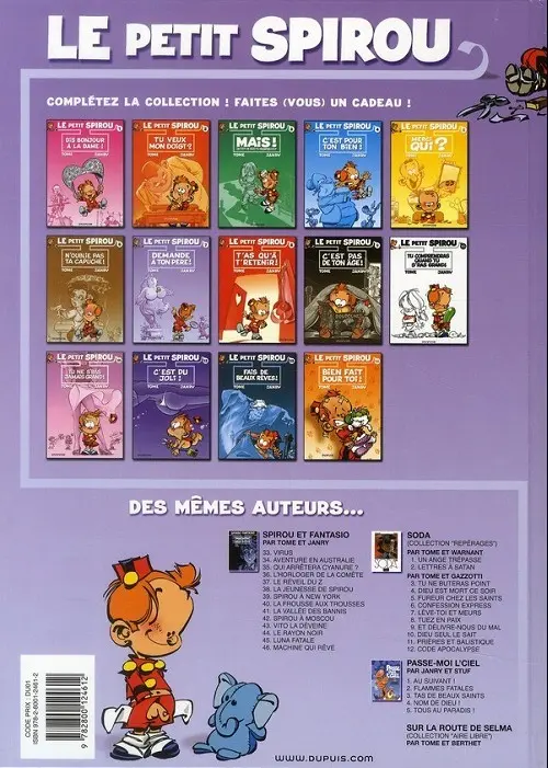 Verso de l'album Le Petit Spirou Tome 7 Demande à ton père !