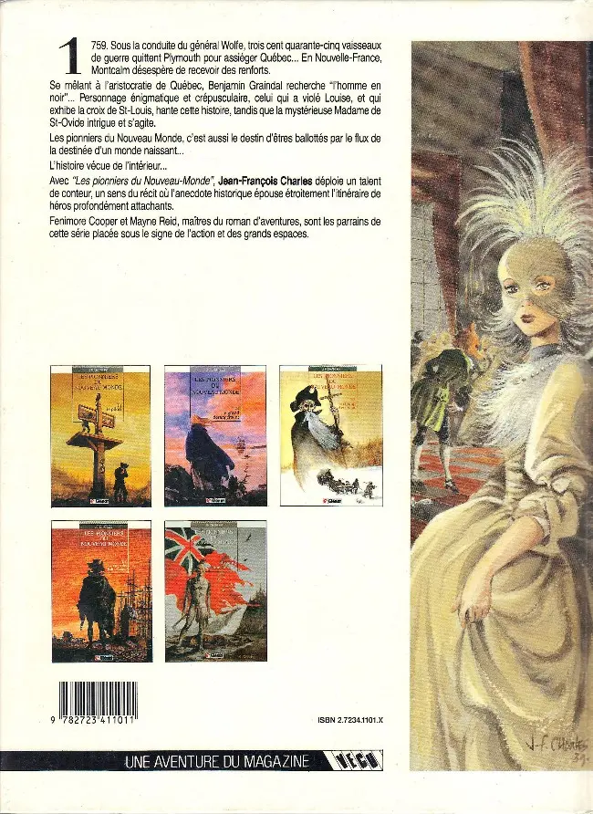Verso de l'album Les Pionniers du Nouveau Monde Tome 5 Du sang dans la boue