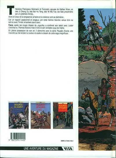Verso de l'album Poupée d'ivoire Tome 3 La reine oubliée