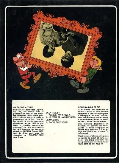Verso de l'album Robin Dubois Tome 2 Le fond de l'air est bête