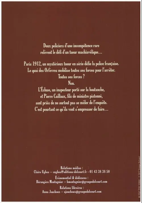 Verso de l'album Le Vendangeur de Paname
