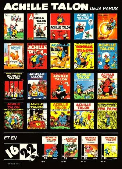 Verso de l'album Achille Talon Tome 20 Viva Papa !
