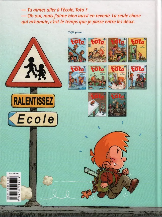 Verso de l'album Les Blagues de Toto Dix ans ? Quelle blague !