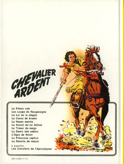 Verso de l'album Chevalier Ardent Tome 11 La révolte du vassal