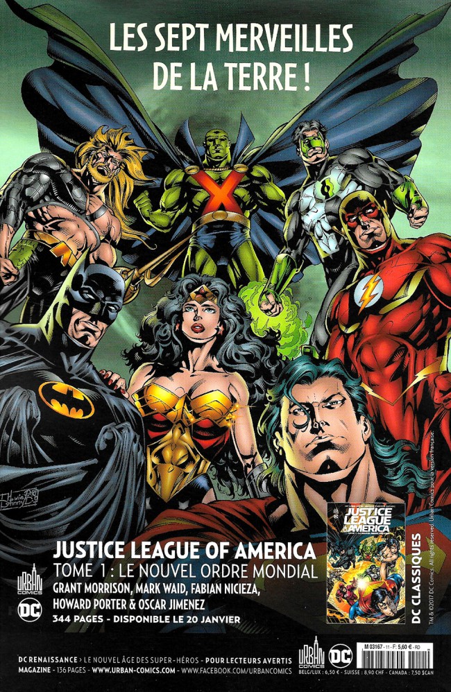 Verso de l'album Justice League Univers #11
