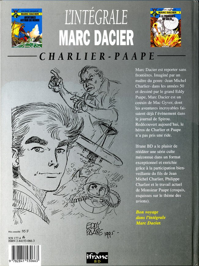 Verso de l'album L'Intégrale Marc Dacier Tome 1