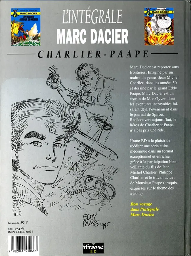 Verso de l'album L'Intégrale Marc Dacier Tome 1