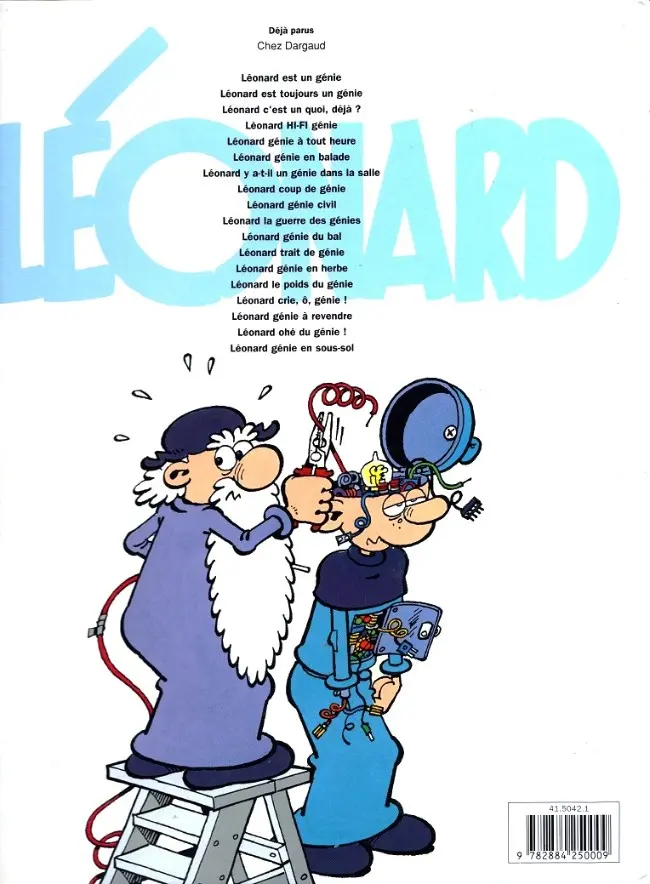 Verso de l'album Léonard Tome 19 Flagrant génie