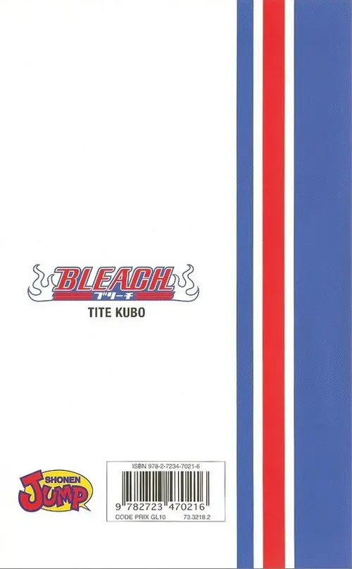 Verso de l'album Bleach Tome 33 The Bad Joke