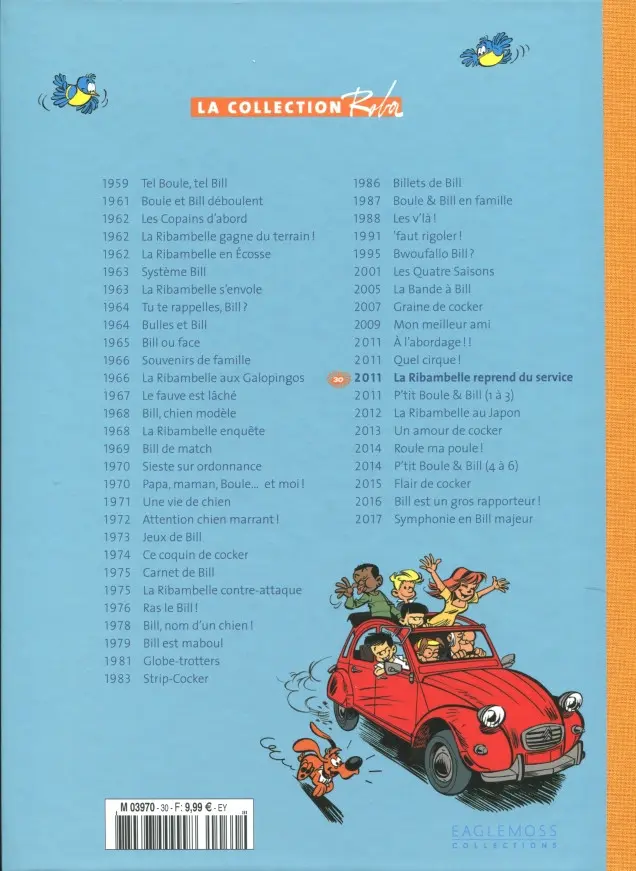 Verso de l'album La Collection Roba Tome 30 La Ribambelle reprend du service