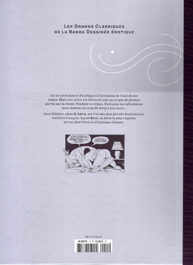 Verso de l'album Les Grands Classiques de la Bande Dessinée Érotique - La Collection Tome 15 Liz et Beth - Tome 2
