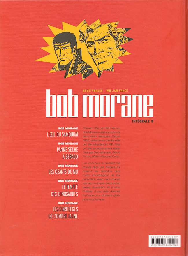 Verso de l'album Bob Morane Intégrale 8
