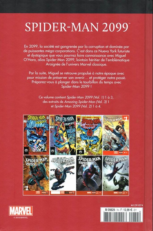 Verso de l'album Le meilleur des Super-Héros Marvel Tome 74 Spider-man 2099