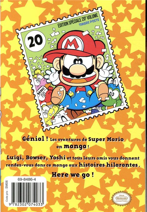 Verso de l'album Super Mario - Manga Adventures 20