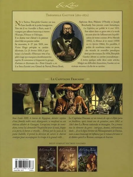 Verso de l'album Le Capitaine Fracasse Volume 3