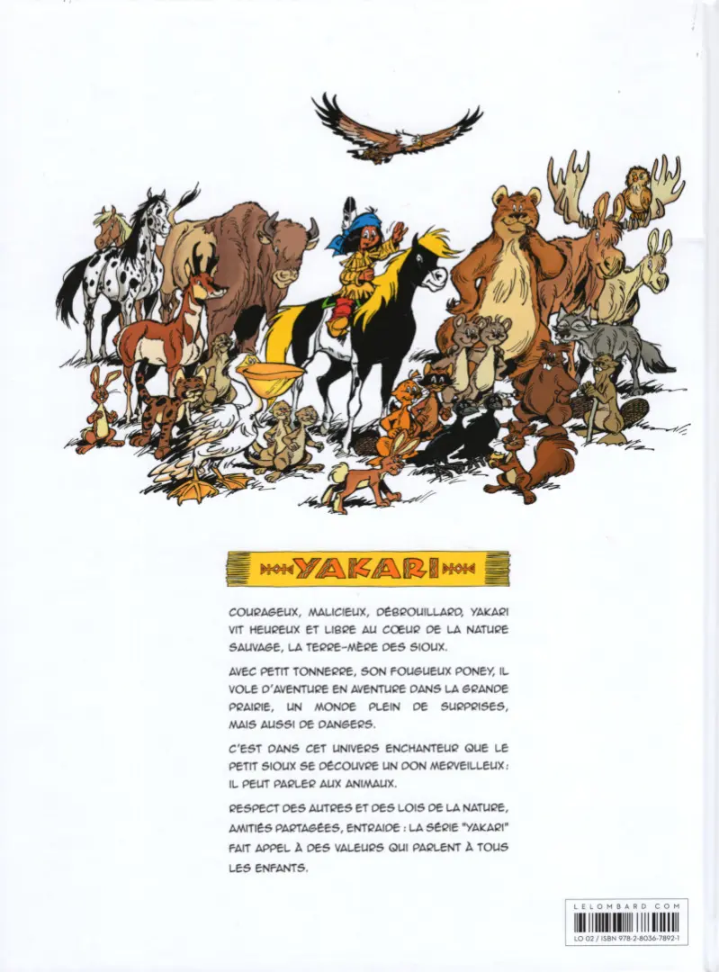 Verso de l'album Yakari Tome 41 Le fils de l'aigle
