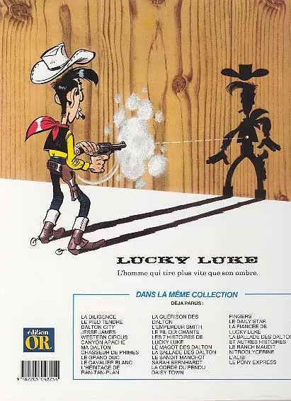 Verso de l'album Lucky Luke Tome 32 La Diligence