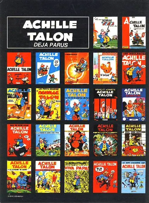 Verso de l'album Achille Talon Tome 23 Achille talon et la main du serpent