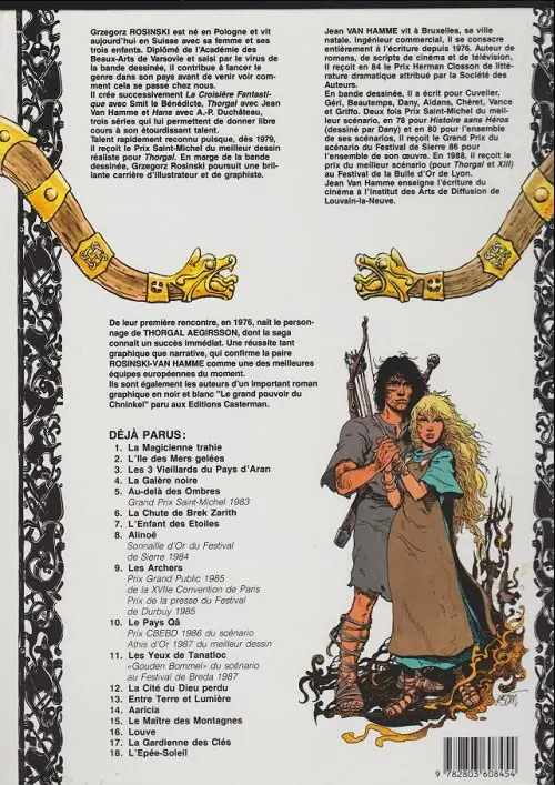 Verso de l'album Thorgal Tome 16 Louve