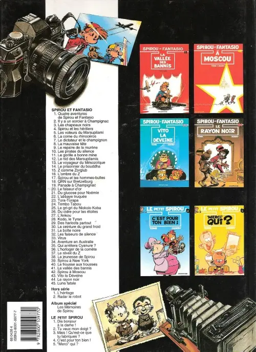 Verso de l'album Spirou et Fantasio Tome 30 La ceinture du grand froid