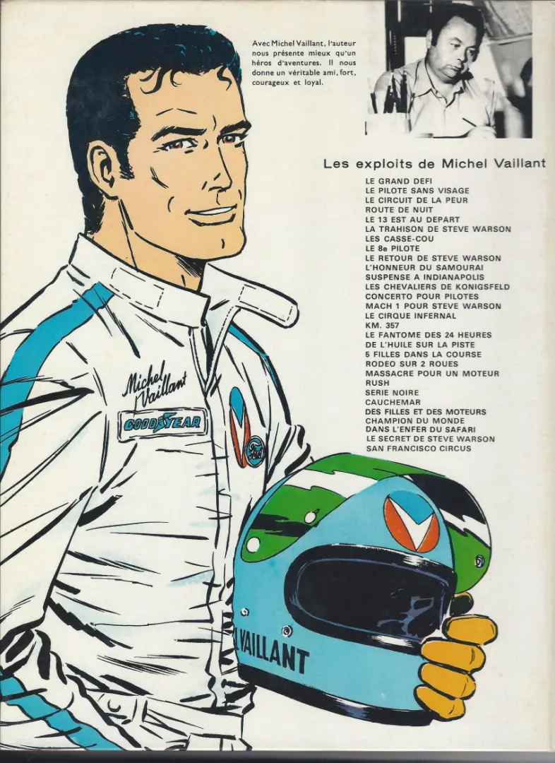 Verso de l'album Michel Vaillant Tome 20 Rodéo sur 2 roues