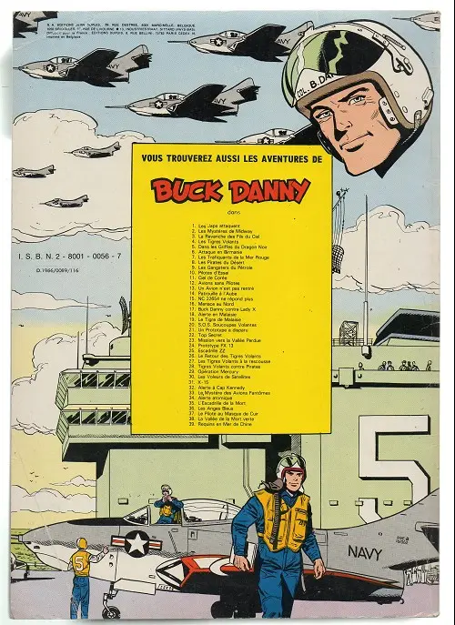 Verso de l'album Buck Danny Tome 19 Le tigre de malaisie