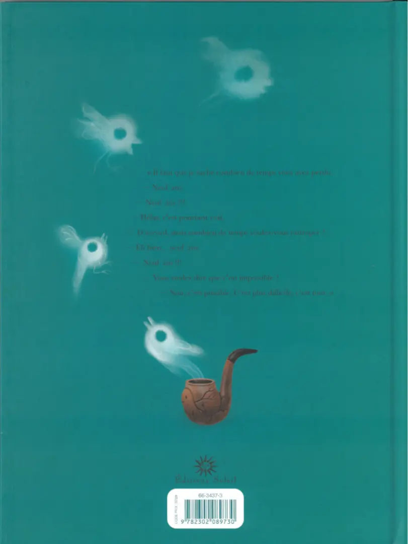 Verso de l'album L'Épouvantable Peur d'Épiphanie Frayeur Tome 2 Le temps perdu