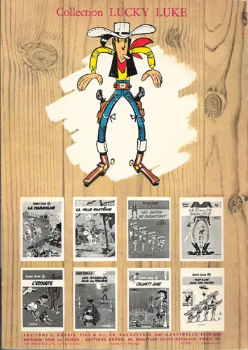 Verso de l'album Lucky Luke Tome 22 Les Dalton dans le blizzard