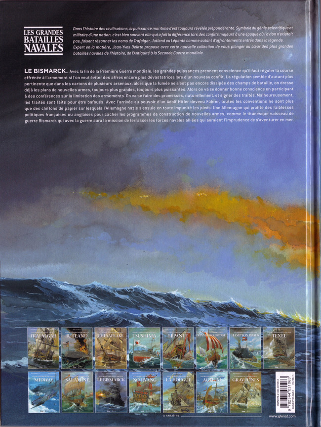 Verso de l'album Les grandes batailles navales Tome 11 Le Bismarck