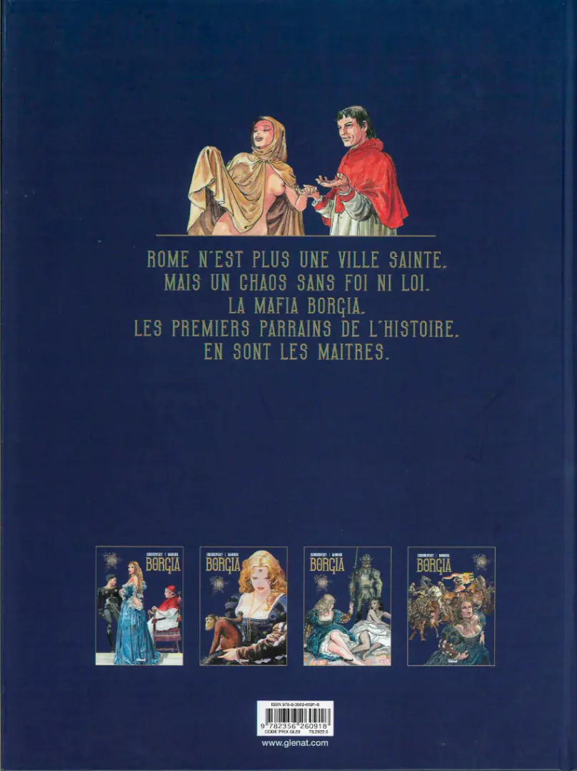 Verso de l'album Borgia Tome I Du sang pour le pape