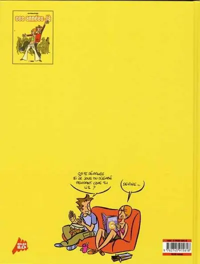 Verso de l'album Ces années-là Tome 1