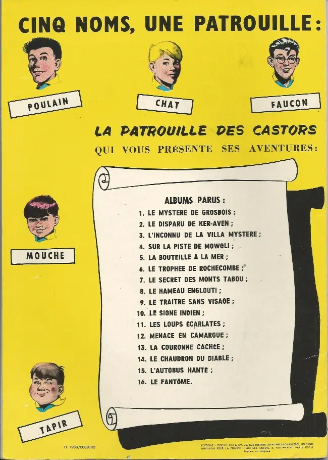 Verso de l'album La Patrouille des Castors Tome 12 Menace en Camargue