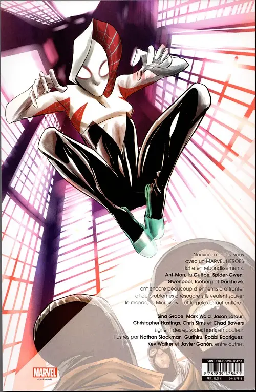 Verso de l'album Marvel Heroes Tome 6 Etonnantes amitiés
