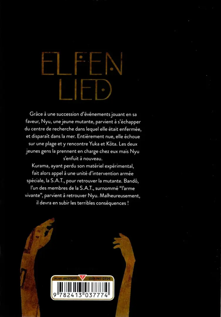 Verso de l'album Elfen Lied 1