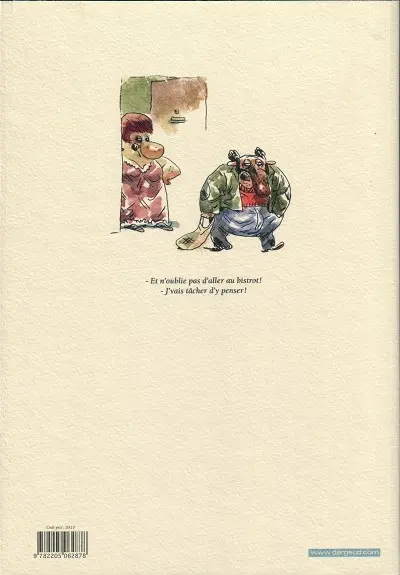 Verso de l'album Chez Francisque Tome 3 Une année vue du zinc