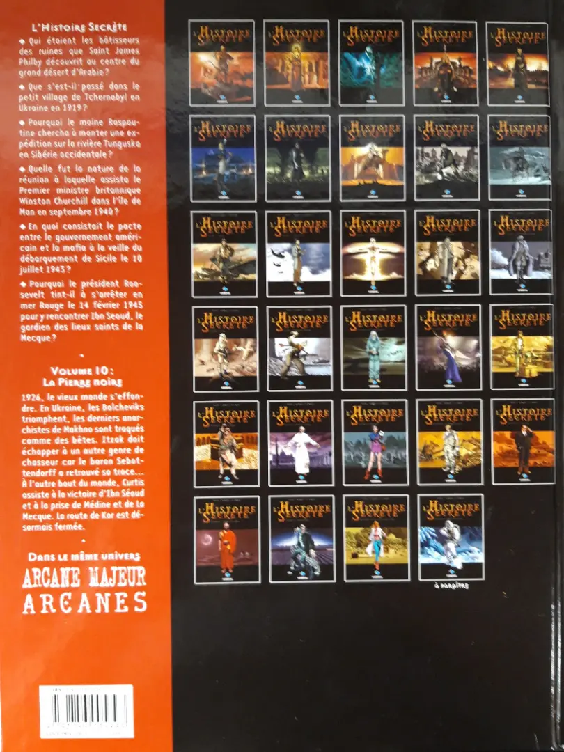 Verso de l'album L'Histoire secrète Volume 10 La pierre noire