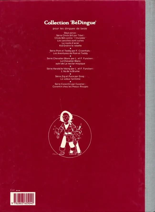 Verso de l'album Chick Bill Tome 4 Kid Ordinn le rebelle