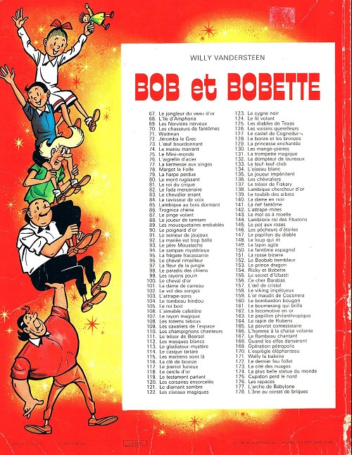 Verso de l'album Bob et Bobette Tome 165 Le poivrot contestataire