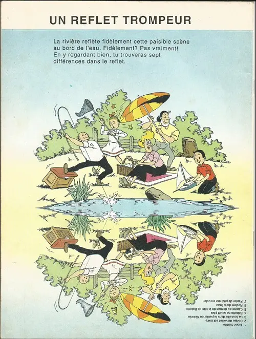 Verso de l'album Bob et Bobette (Publicitaire) Les Piquedunes pickpockets