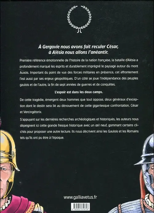 Verso de l'album Alésia L'ultime espoir