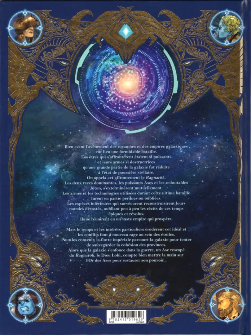 Verso de l'album Astra Saga I L'Or des dieux