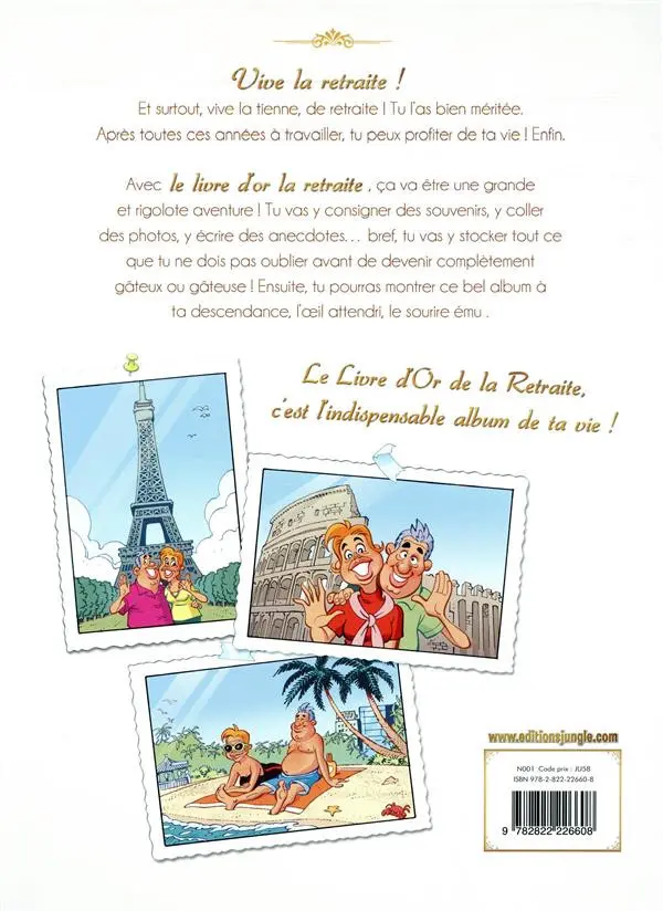Verso de l'album Le livre d'Or de la Retraite