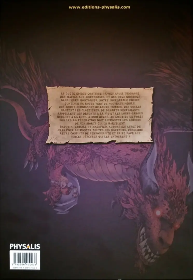 Verso de l'album WaoW Tome 3 À mort les morts !